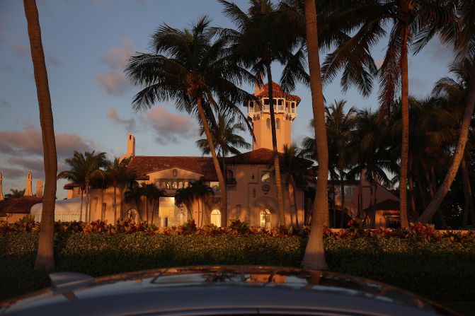 Trump's Mar-a-Lago home is seen in Palm Beach on March 23, 2023.