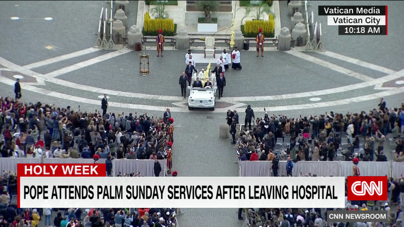 Pope Francis presides over Palm Sunday after release from hospital | CNN