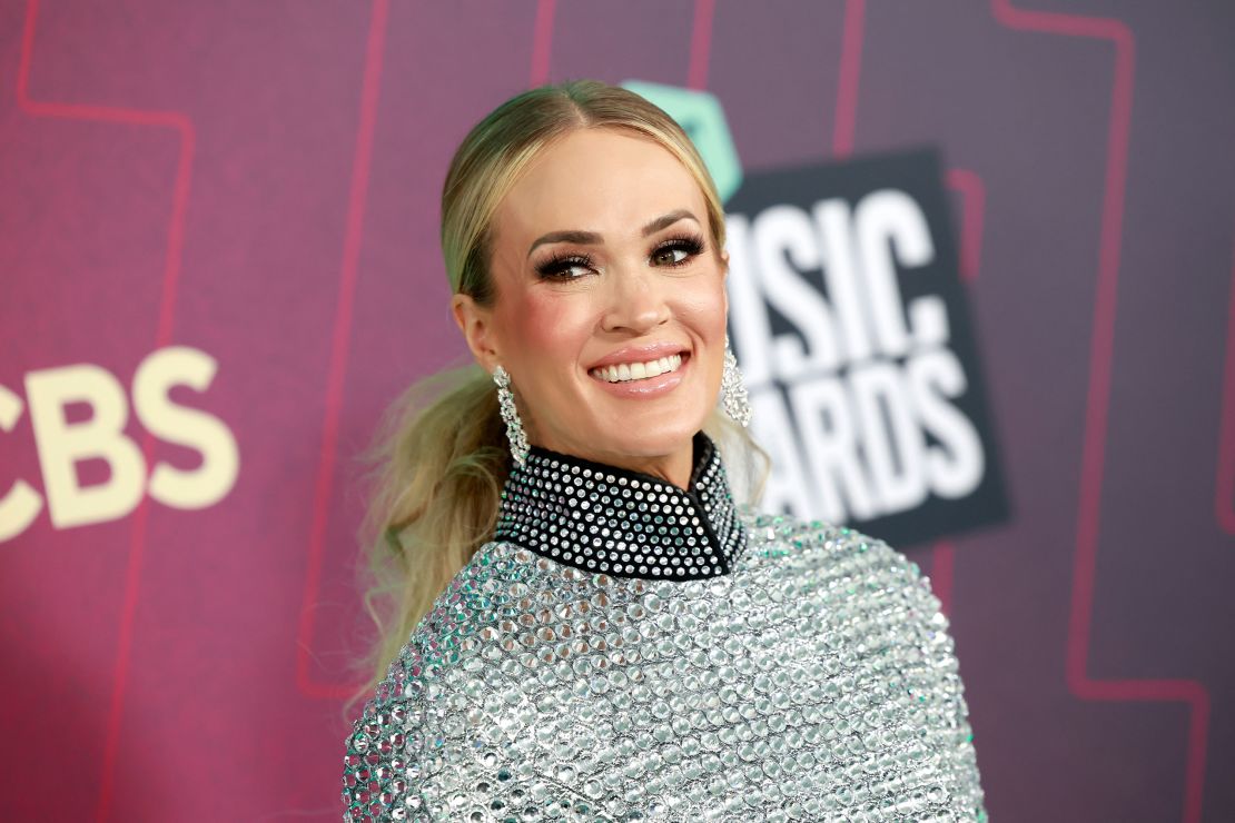 AUSTIN, TEXAS - APRIL 02: Carrie Underwood attends the 2023 CMT Music Awards at Moody Center on April 02, 2023 in Austin, Texas. (Photo by Emma McIntyre/Getty Images for CMT)