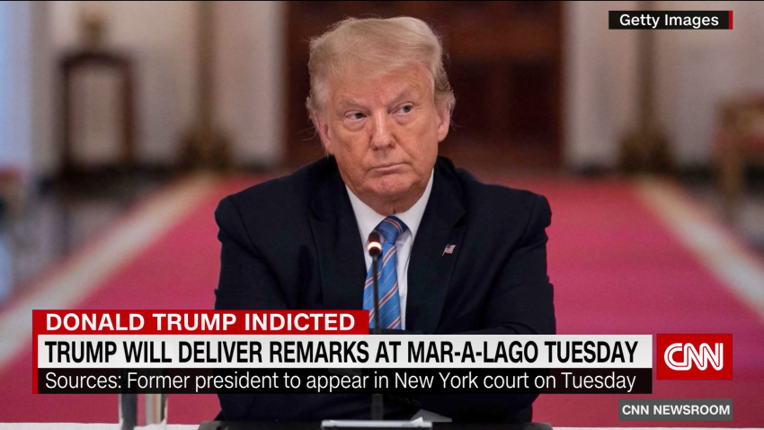 Donald Trump To Arrive In New York Monday Ahead Of Tuesdays Arraignment Cnn 