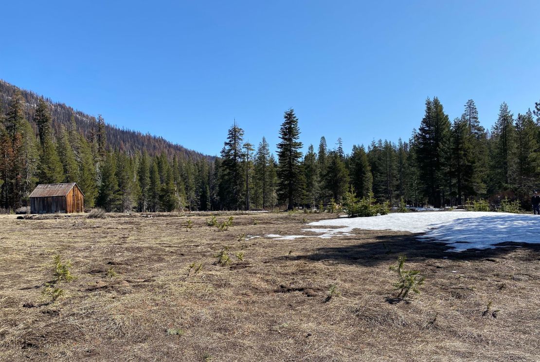 On April 2, 2022, officials from the California Department of Water Resources surveyed the snowpack south of Lake Tahoe at Phillips Station and came up with just 2.5 inches. 
