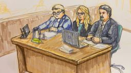 Jury selection starts Monday morning as the Lori Vallow Daybell trial begins at the Ada County Courthouse. A courtroom sketch shows Lori Vallow Daybell along with attorneys John Thomas and Jim Archibald.