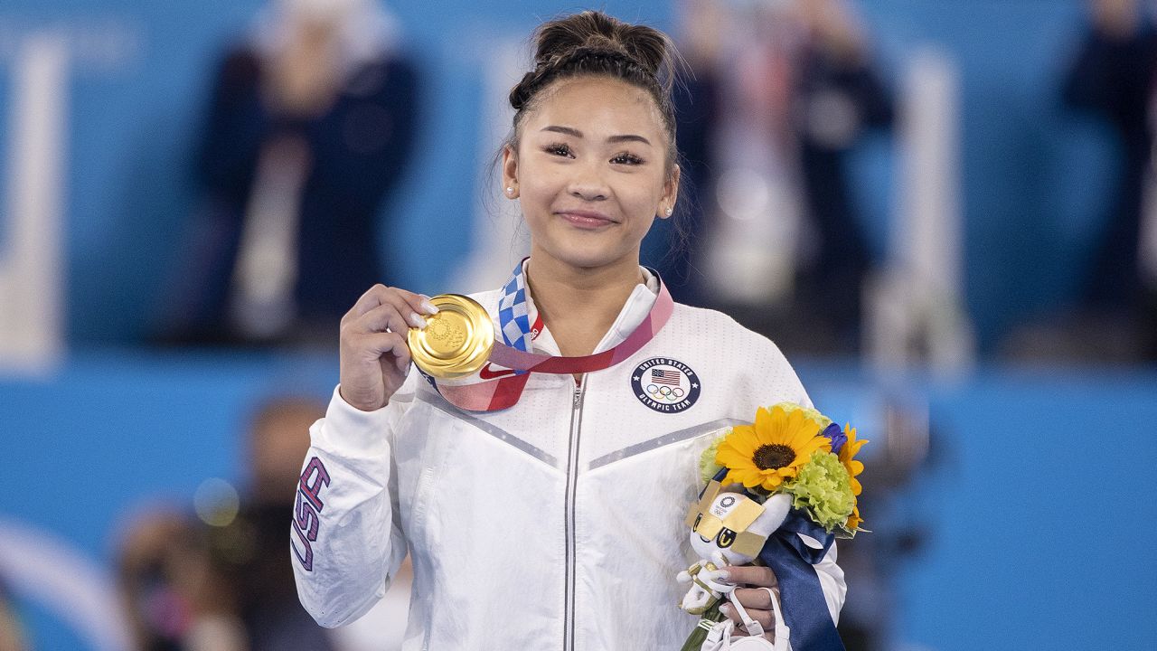 Suni Lee won the gold medal in the individual all-around women's final at Ariake Gymnastics Centre during the Tokyo 2020 Summer Olympic Games.