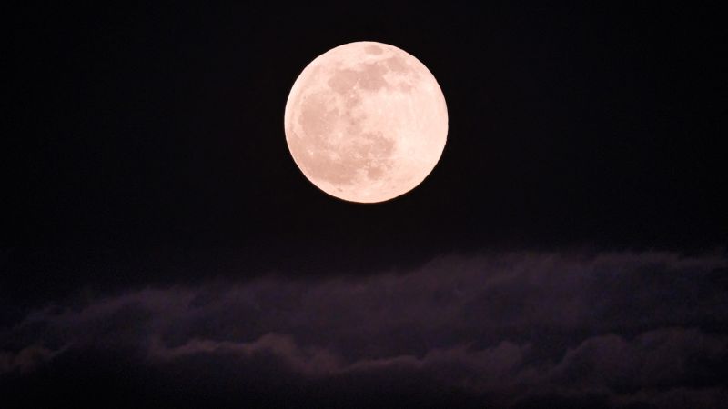 See April’s pink full moon on Wednesday night