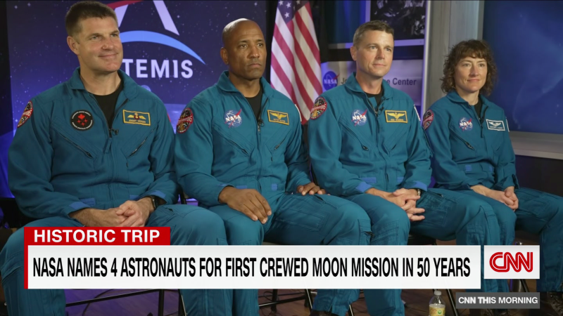 NASA names four astronauts for first crewed moon mission in 50 years | CNN