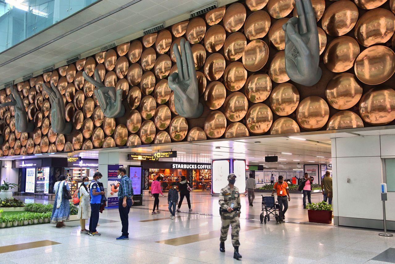 <strong>9. Delhi Airport:</strong> Indira Gandhi International Airport, or Delhi Airport, in India is new to the top 10. It saw 59.5 million passengers in 2022 -- up about 60% from 2021 but still 13% below 2019 passenger levels.