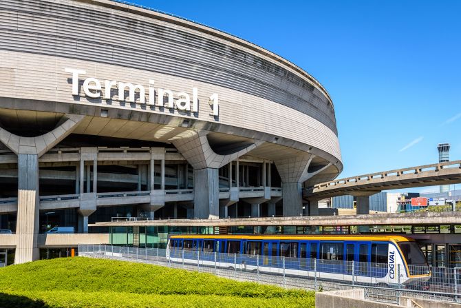 <strong>10. Paris Charles de Gaulle Airport:</strong> Paris' big hub is back in the top 10 after two years off the list. It welcomed about 57.5 million passengers in 2022 -- up about 119% from 2021, but down about 25% from pre-pandemic figures.