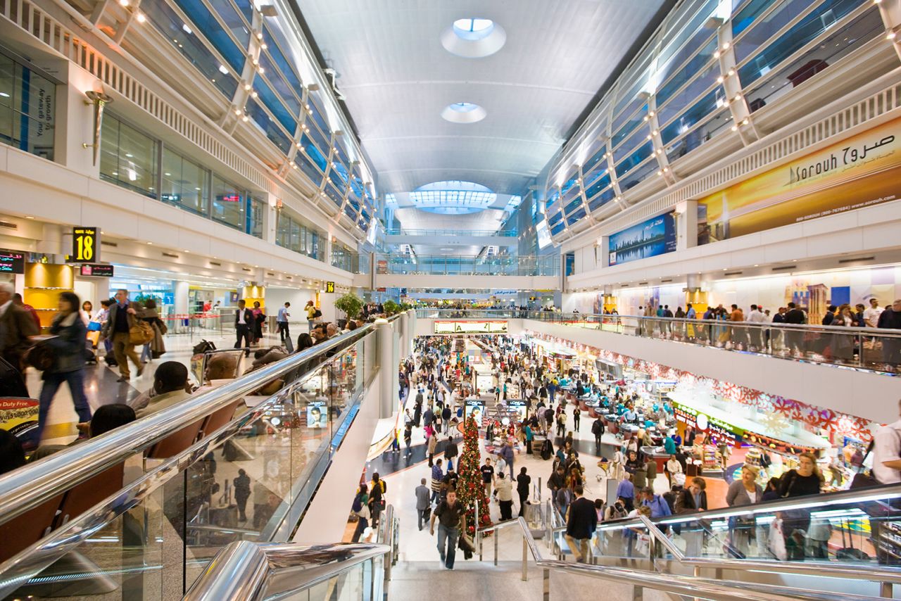 Dubai International is ranked No. 5 overall for passenger volume and No. 1 for international passengers.