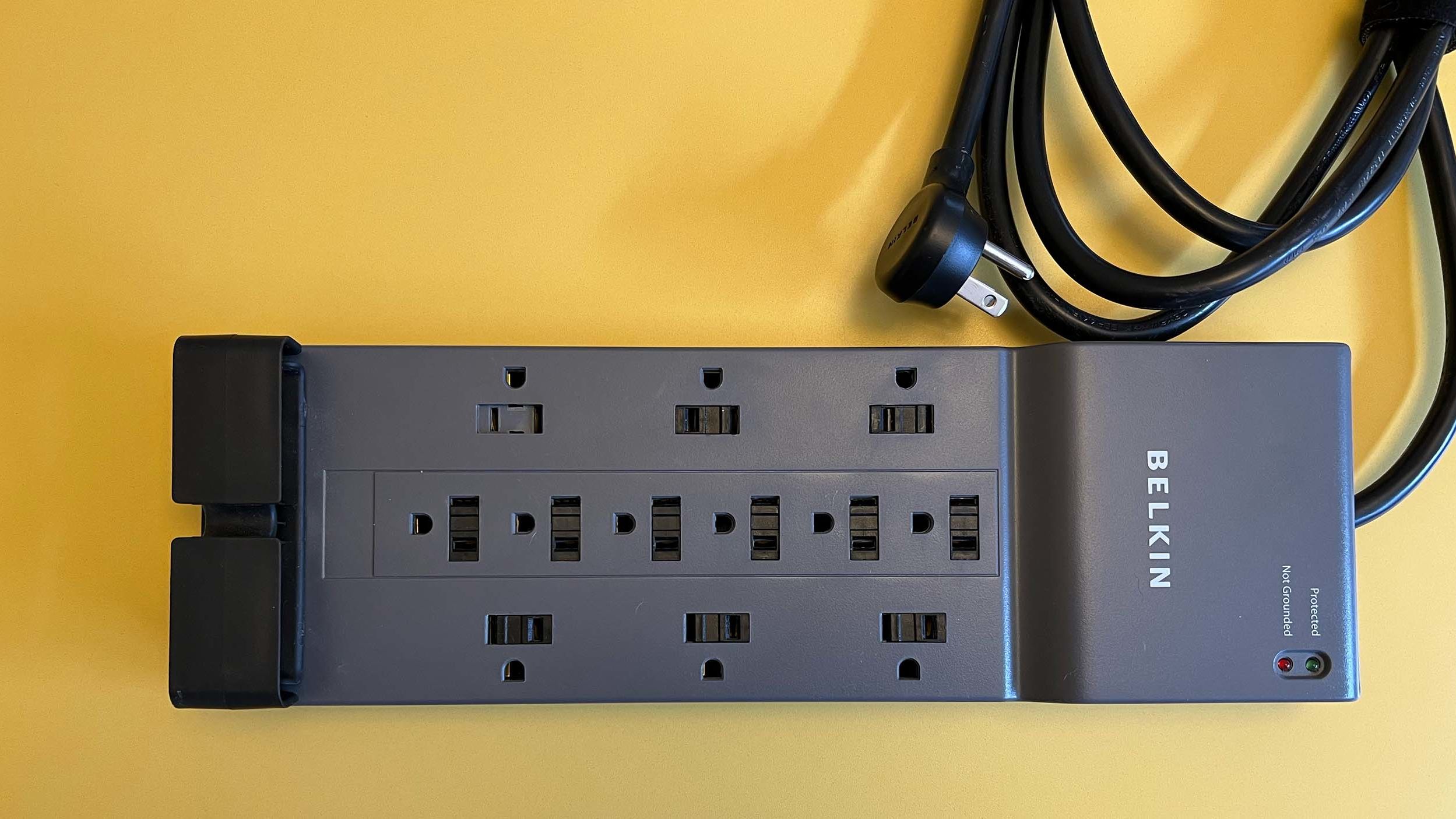 GE 6-Outlet Grounded Power Strip with 12 ft. Long Extension Cord