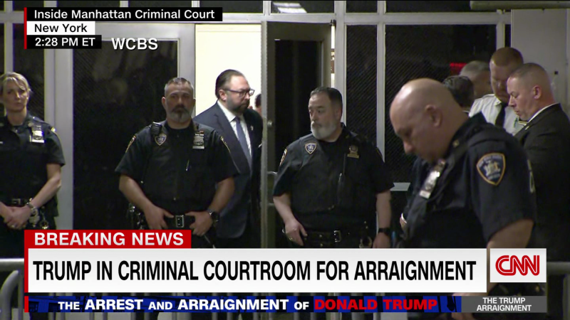 Donald Trump enters courtroom and arraignment gets underway | CNN