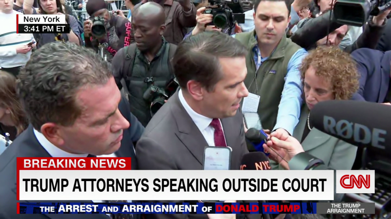 Trump’s attorneys speak after court appearance | CNN