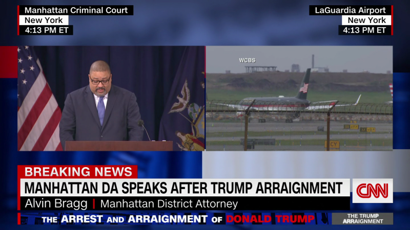Manhattan DA speaks after Trump arraignment | CNN
