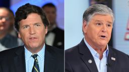 From left, Tucker Carlson and Sean Hannity.