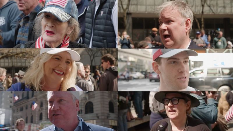 NextImg:CNN went to downtown New York as Trump was arraigned. See the scene | CNN Politics