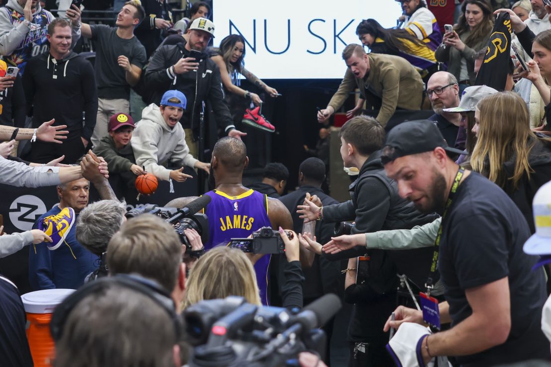 LeBron's teammates paid homage to his performance by making goat noises post-game.