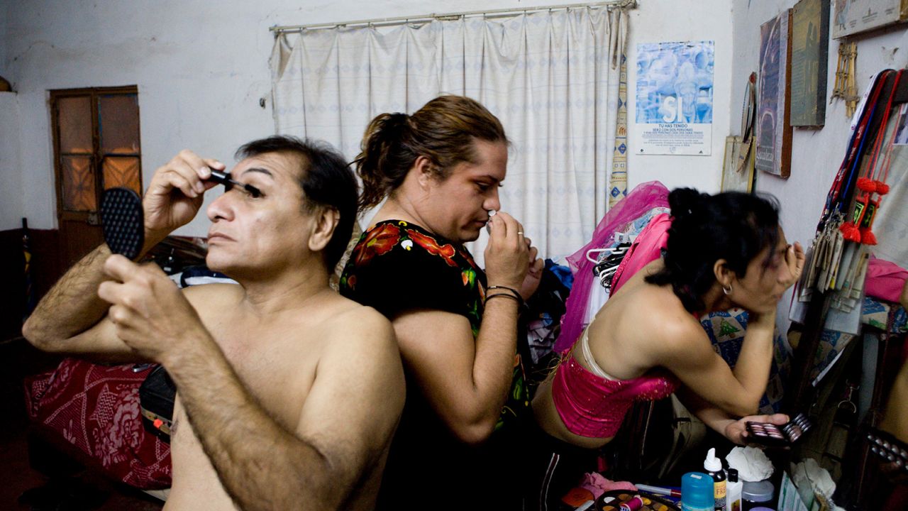 (From left) Mantis, Miguel and Alexa prepare for the annual