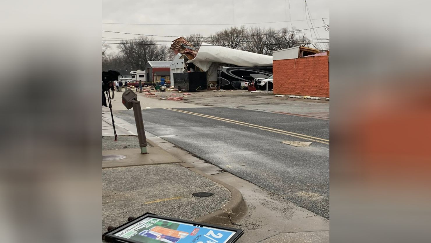 Colona, Illinois, was hit by an EF2 tornado on Tuesday..