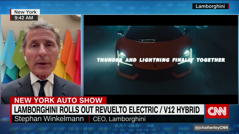 Lamborghini rolls out a new electric / V12 Hybrid | CNN Business