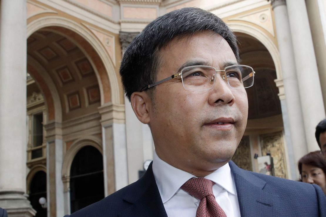 Former Bank of China chairman, Liu Liange, pictured in Milan, Italy, in July 2019. He is being investigated by the Chinese authorities.