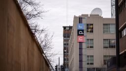 WASHINGTON, DC - FEBRUARY 22: A view of the National Public Radio (NPR) headquarters on North Capitol Street February 22, 2023 in Washington, DC. NPR CEO John Lansing announced in a memo to staff that the network is planning to lay off around 10% of its workforce, citing a decline in advertising revenue.  (Photo by Drew Angerer/Getty Images)