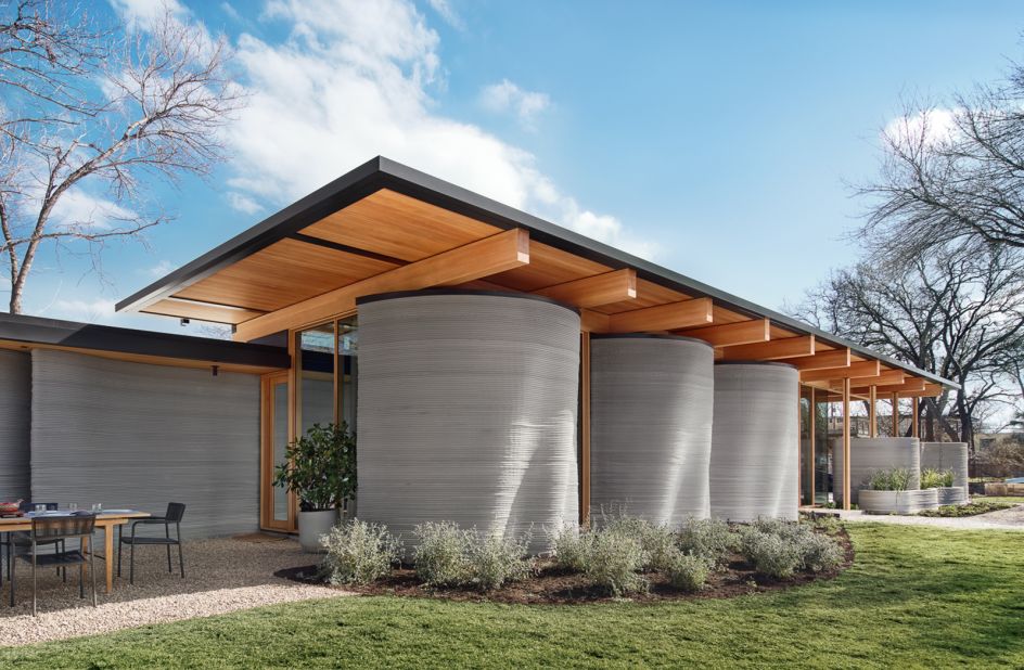 House Zero in East Austin is a building concept designed with sustainability in mind, according to ICON. The three-bedroom home covers over 2,000 square feet, has a mid-century aesthetic, and has received multiple accolades. 