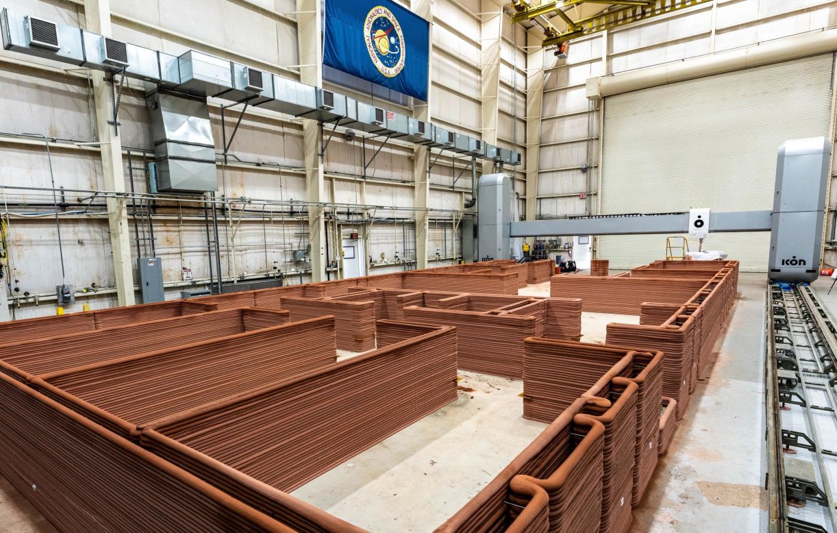 The walls of Mars Dune Alpha under construction. The completed base for NASA's Crew Health and Performance Exploration Analog (<a href="https://www.nasa.gov/chapea/about" target="_blank" target="_blank">CHAPEA</a>) missions is yet to be unveiled. The first of three year-long missions is set to begin in June 2023, simulating a long-term stay on Mars.