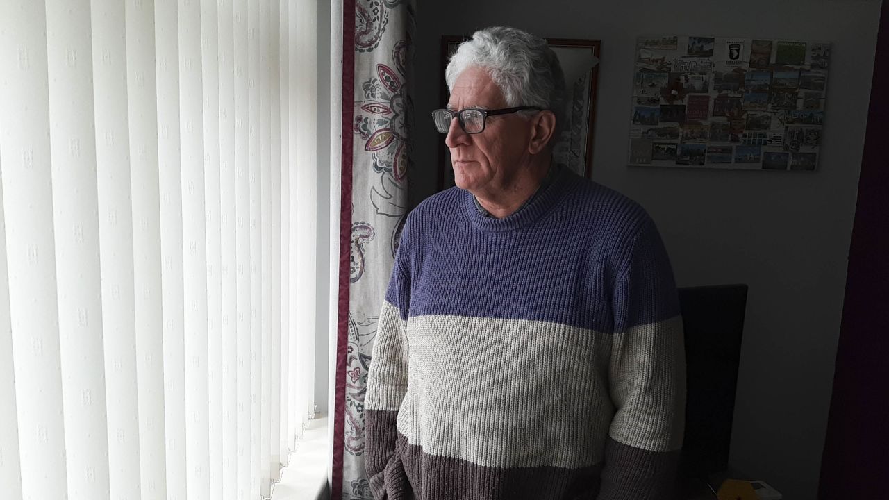 Ex-UVF man Billy McCurrie is pictured Wednesday at his home in England.