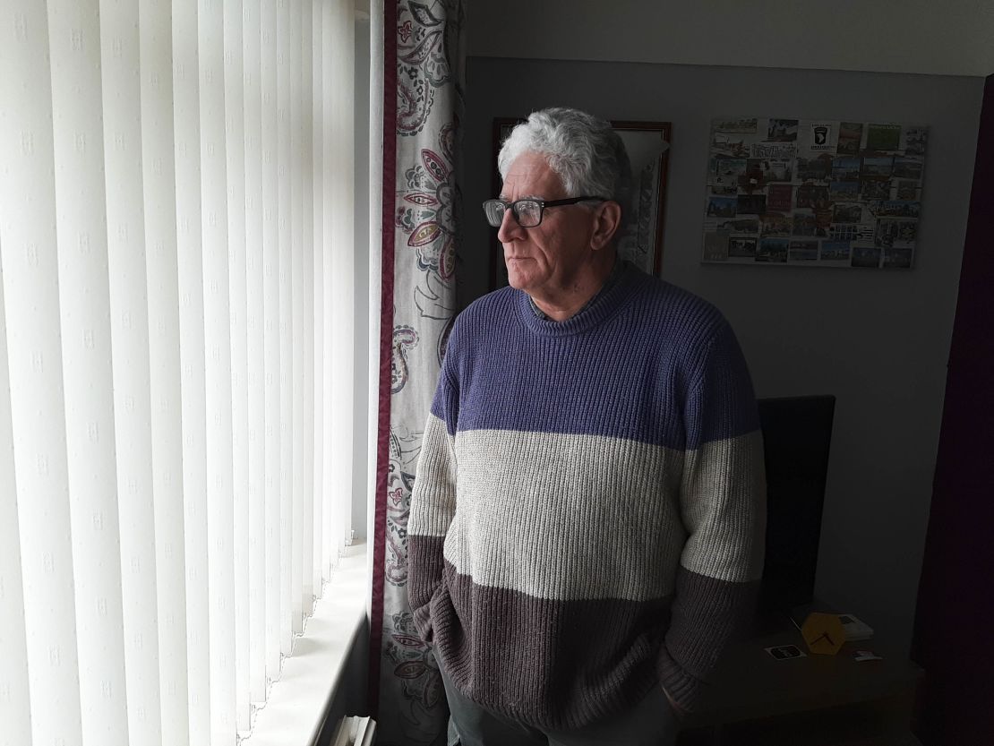 Ex-UVF man Billy McCurrie is pictured Wednesday at his home in England.