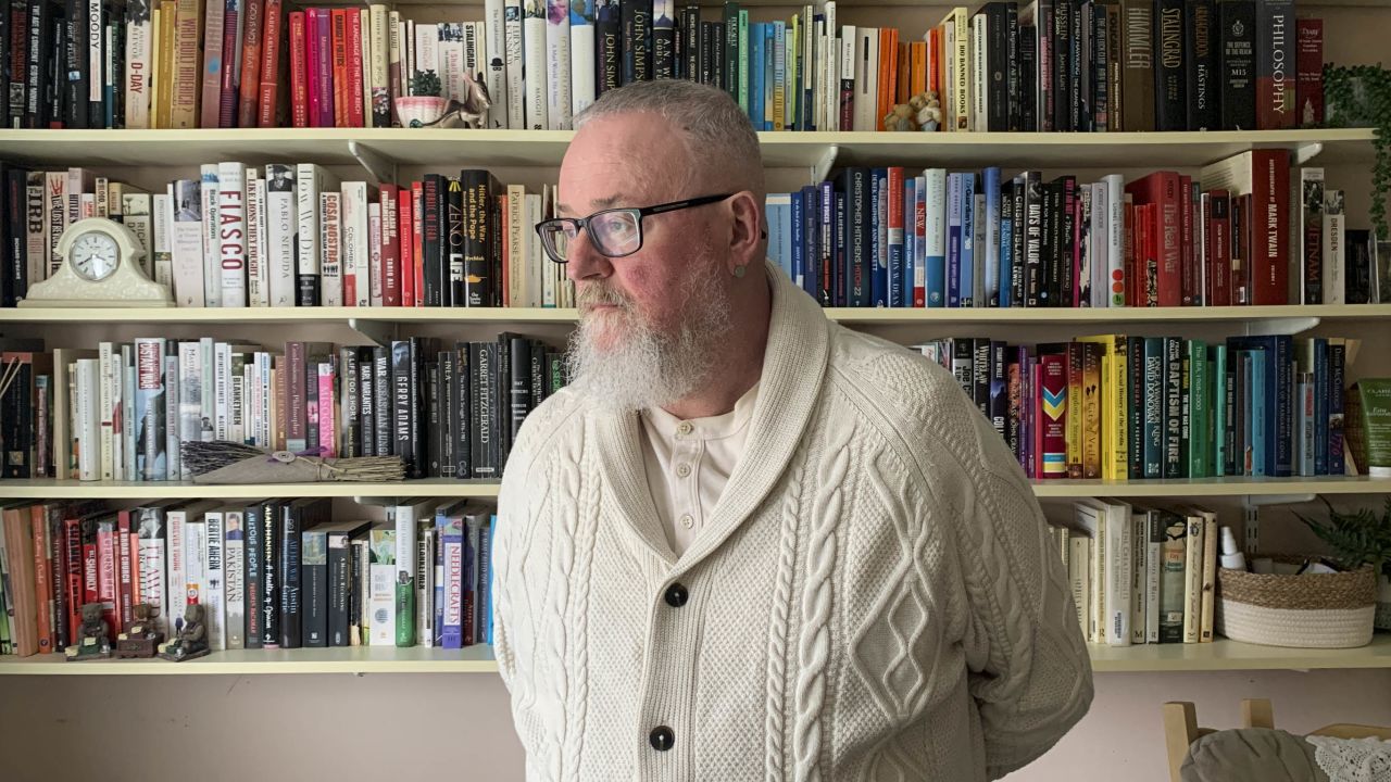 Ex-IRA man Anthony McIntyre is pictured at his home in the Republic of Ireland on Wednesday.