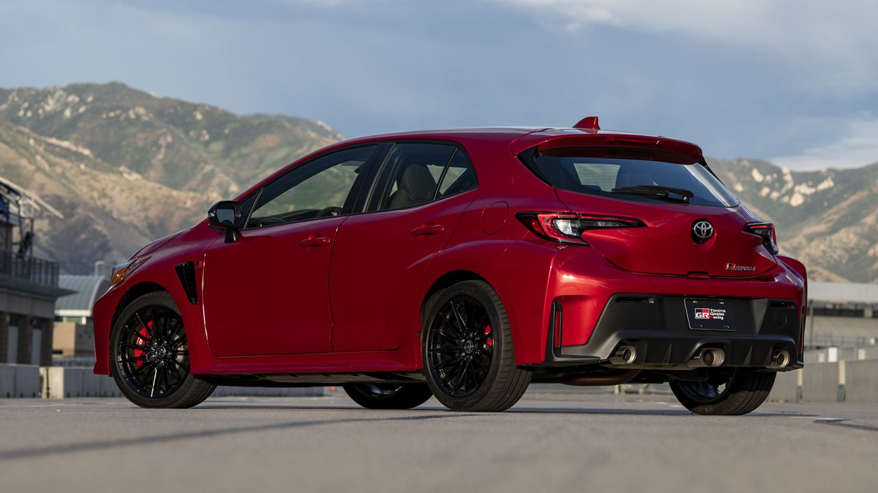 The Toyota GR Corolla has a loud and powerful 3-cylinder engine.