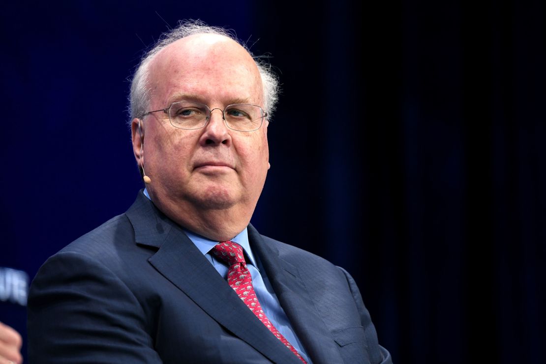 Karl Rove participates in a panel discussion during the annual Milken Institute Global Conference at The Beverly Hilton Hotel on April 29, 2019.