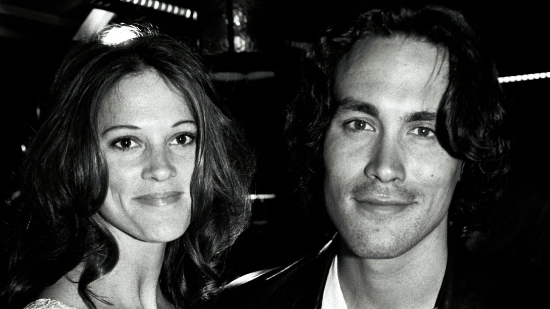 Eliza Hutton and Brandon Lee at the 'Last of the Mohicans' premiere on September 24, 1992, in Los Angeles. 