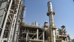 Photo taken on June 28, 2021 shows the industrial estate of Saudi oil giant Aramco in Dammam, Saudi Arabia.