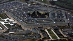 The Pentagon is seen from a flight taking off from Ronald Reagan Washington National Airport on November 29, 2022 in Arlington, Virginia. 