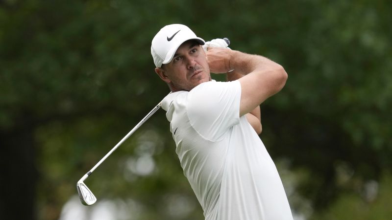 Brooks Koepka surges clear at The Masters, a year on from trying to smash his car window after missing cut