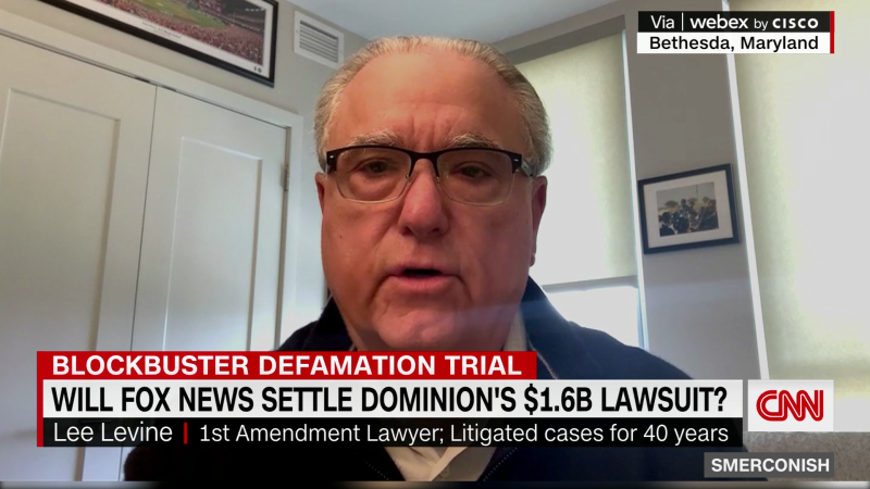 Veteran lawyer “surprised” Fox hasn’t already settled $1.6B defamation lawsuit | CNN Business