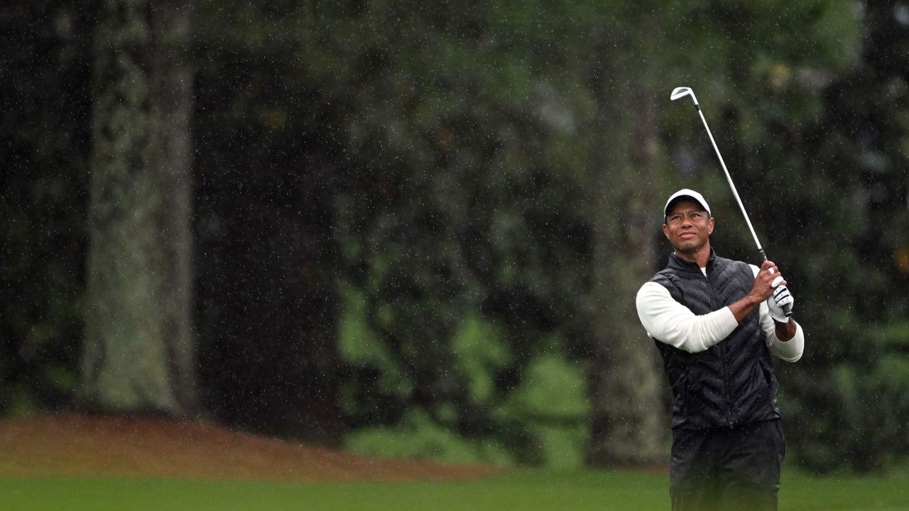 Tiger Woods played at the Masters in April but withdrew because of injury.