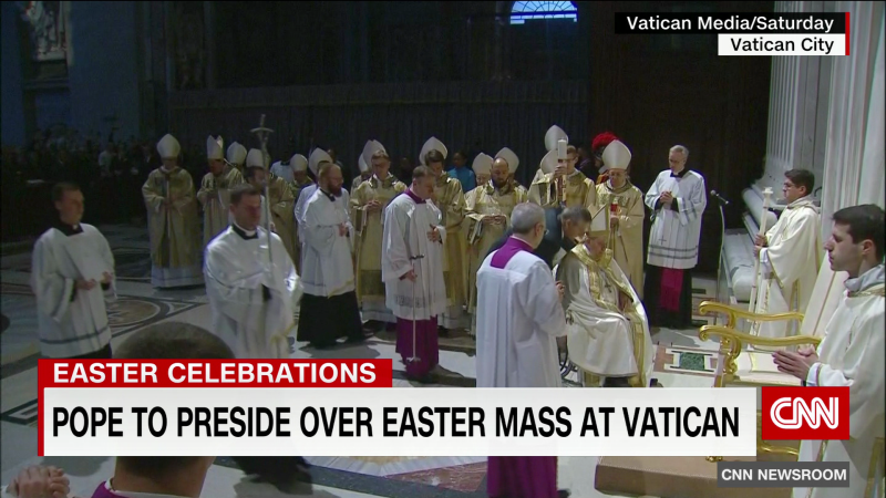 Pope Francis celebrates Easter Vigil Mass | CNN