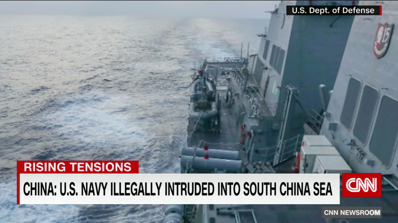 China Us Navy Illegally Intruded In South China Sea Cnn