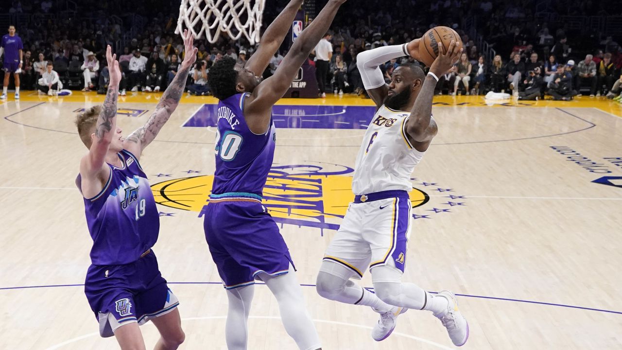 LeBron James finished the regular season on good form for the Lakers.