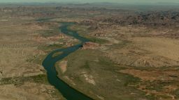 The Colorado River flows through the Imperial National Wildlife Refuge in Yuma, Arizona.