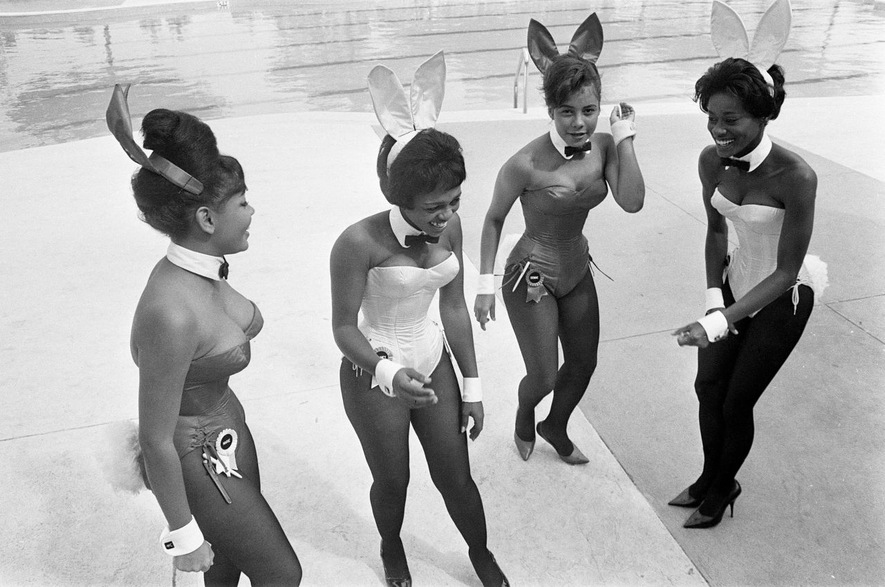 Playboy "bunnies" in the West Indies, 1965.