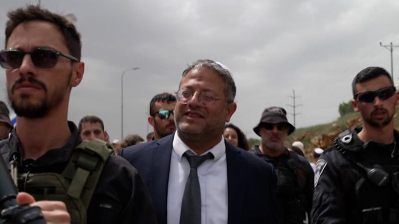 Watch: Netanyahu’s cabinet member joins settlers’ march for reopening of illegal West Bank outpost | CNN