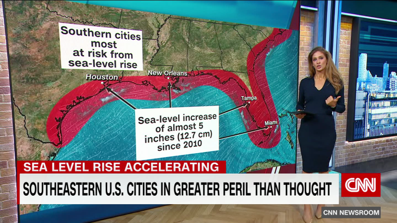 Southeastern US cities in greater peril from rising sea levels  | CNN