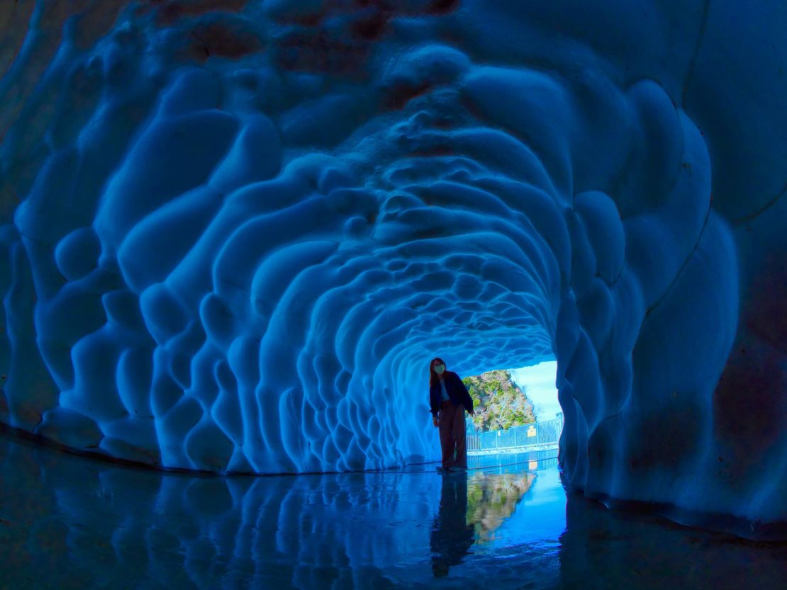 Other attractions include this dramatic Snow Tunnel, open until mid-May.