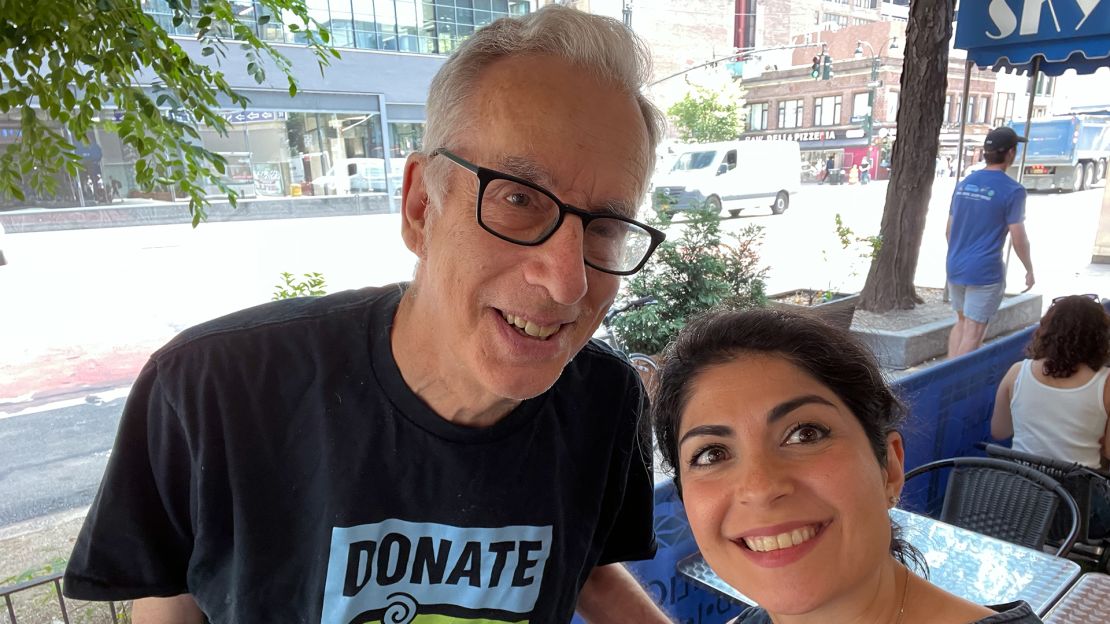 Richard Roth and Samira Jafari in New York in June 2022.