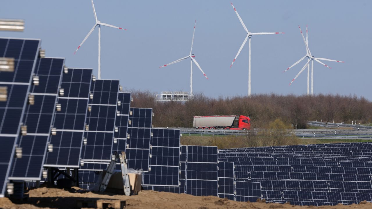 A new solar energy park near Prenzlau, Germany. The German government is seeking to accelerate the construction of both solar and wind energy parks.