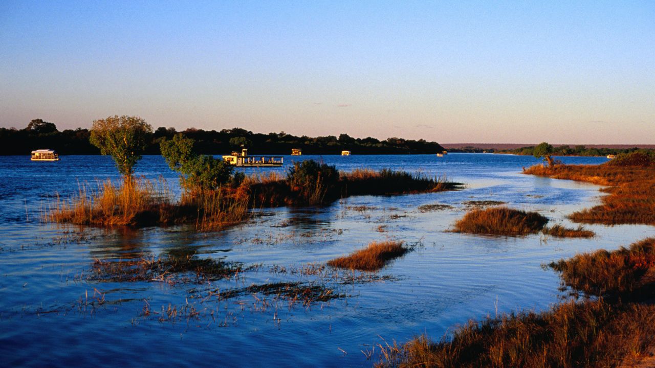 Zambezi National Park in Zimbabwe affords many wildlife viewing opportunites, including one of Africa's most intriguing animals: hippos.