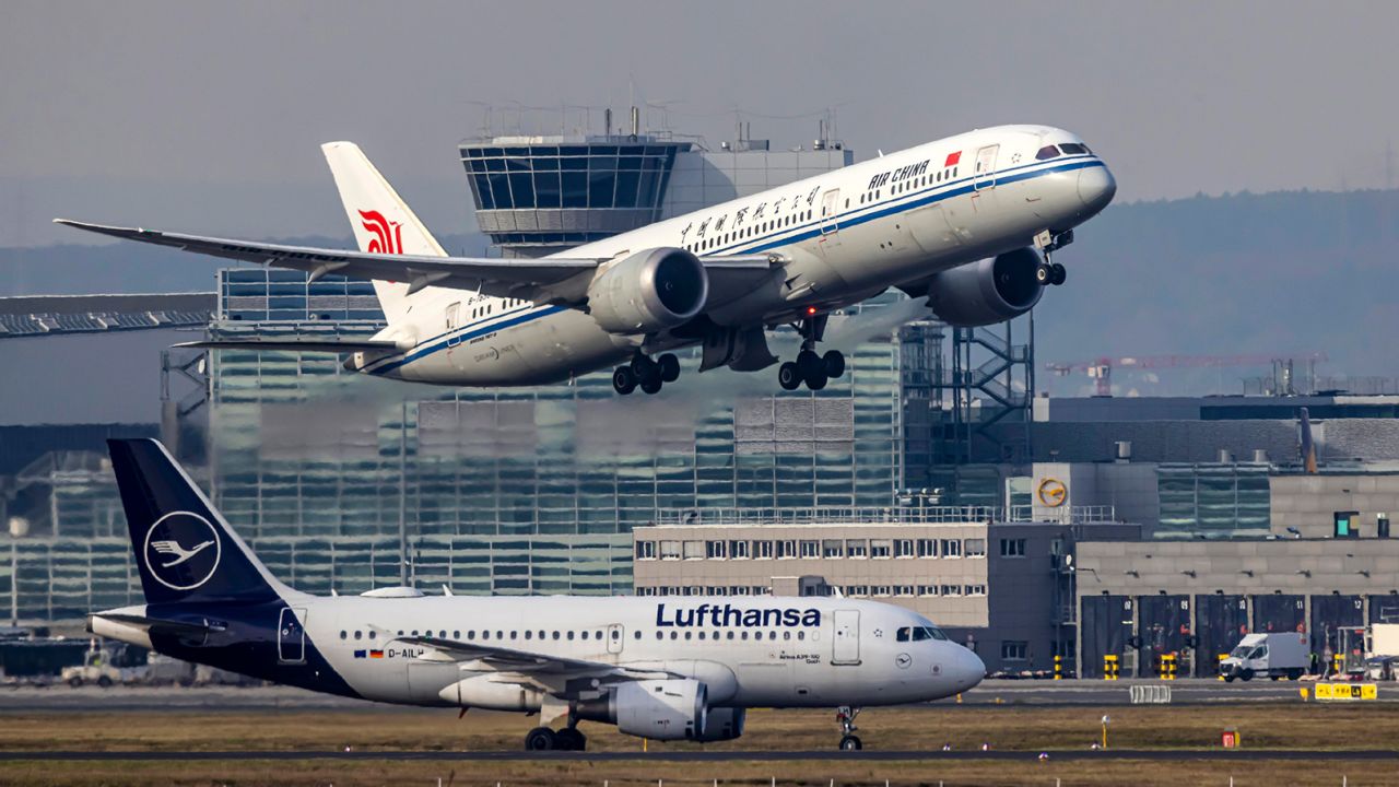 Chinese airlines are able to take a more direct route to Europe.