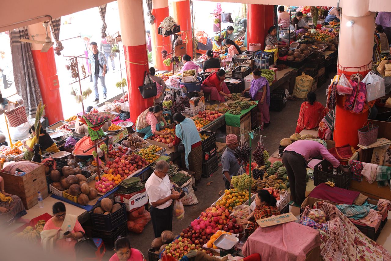 An overhead shot of a busy afternoon at Ima Keithel.